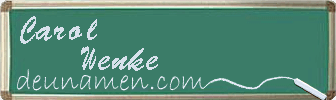 Carol Wenke Visitenkarte
